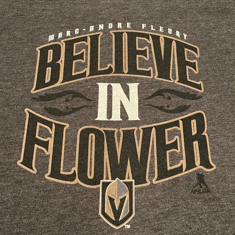 Vegas Golden Knights Marc-Andre Fleury ‘Believe In Flower’ Tee - Picture 2 of 4